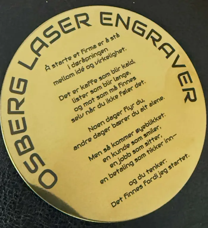 Coaster med gravering